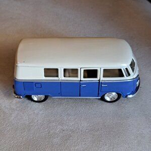 Blue and Cream Kinsmart 1962 5" Diecast VW Classic Bus